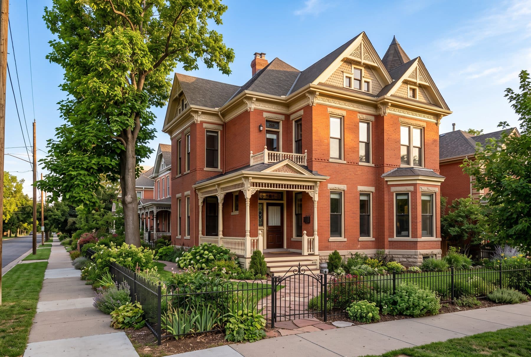 1890s brick Victorian, a few blocks from Santa Fe Drive, Lincoln Park, Denver
